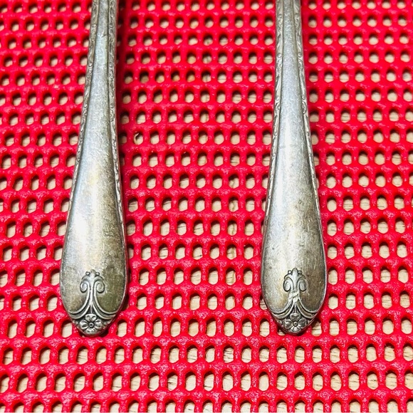 Vintage WM Rogers & son Exquisite silver plated serving spoons, set of 5. - Picture 6 of 7